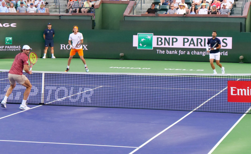 Indian Wells '26, Djokovic, S Tsitsipas, Men's Doubles. KSports